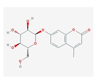 4-Methylumbelliferyl &alpha;-D-glucopyranoside (CAS 17833-43-1) - chemical structure image