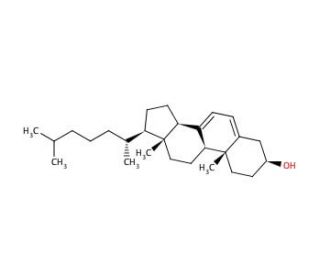 7-Dehydrocholesterol (CAS 434-16-2) - chemical structure image