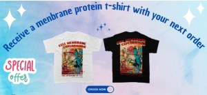 =>2024-09-15: Receba uma t-shirt sobre proteínas de membrana com a sua próxima encomenda!